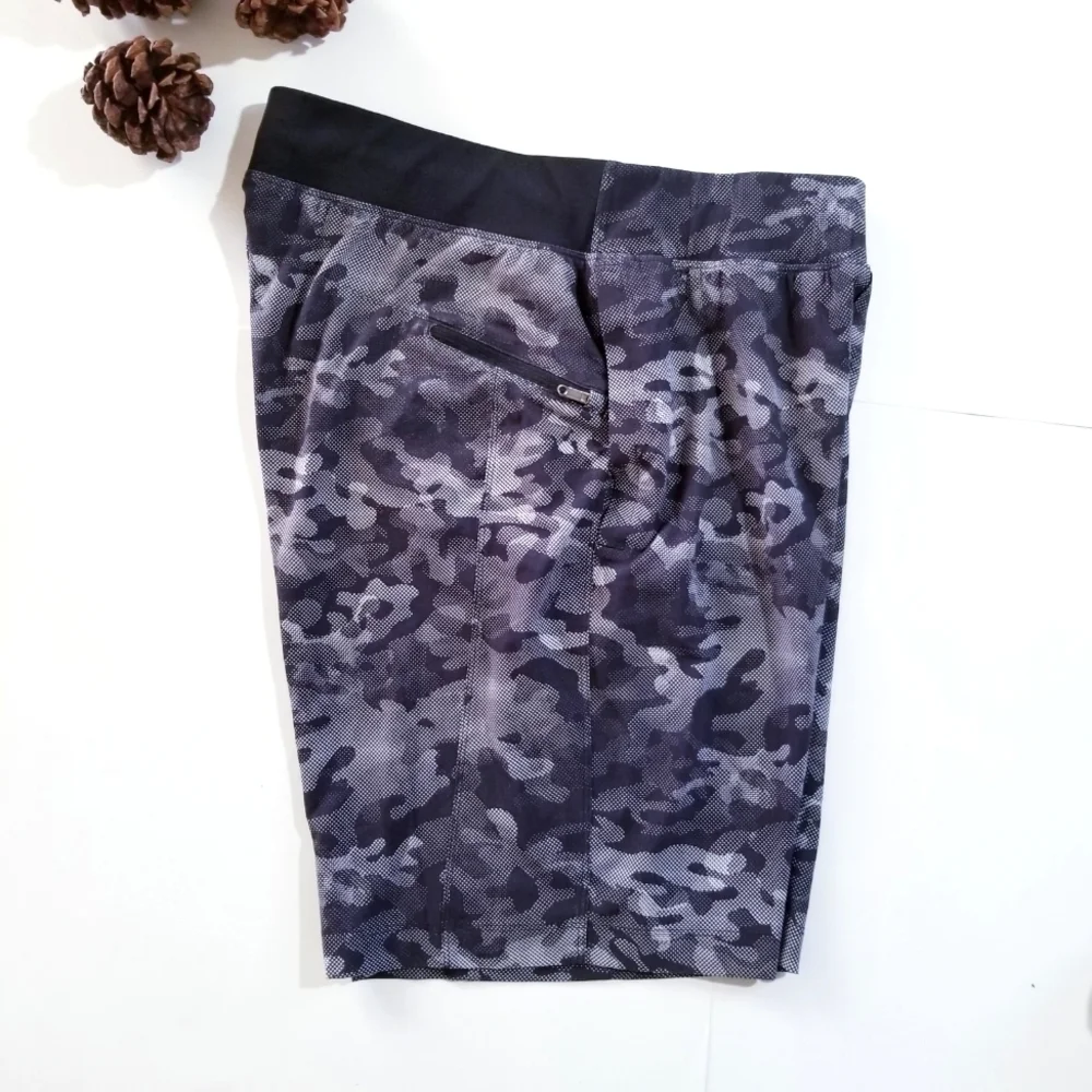 LULULEMON | T.H.E Short Linerless 9” Short Variegated Mesh Camo Black